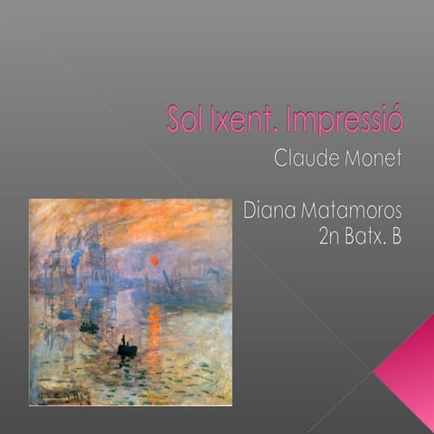 Monet. impressió.sol ixent.diana