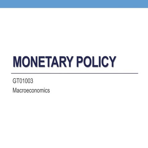 Monetary policy