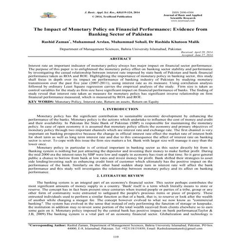 Impact of monetary policy on industrial growth | PDF