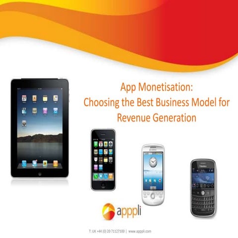 Monetising mobile apps, apppli ltd