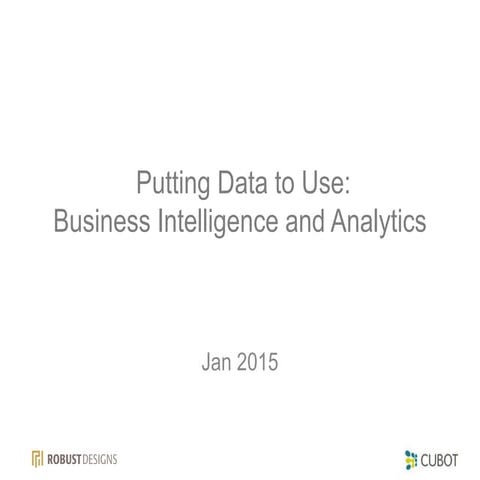 Monetization thru business intelligence