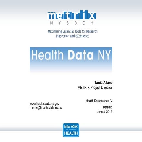 Health Datapalooza 2013: Datalab - Tania Allard