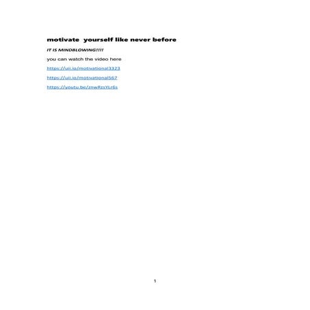 Motivational | PDF