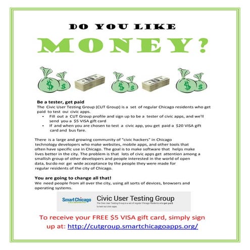 Money flyer