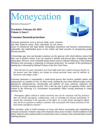 Consumer financial protections