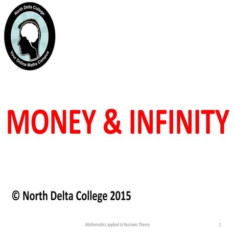 Money and Infinity