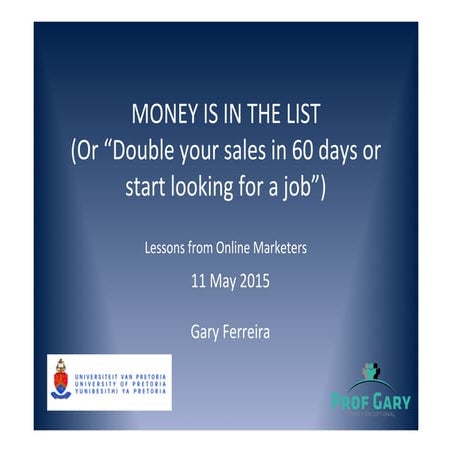 Money is in the list