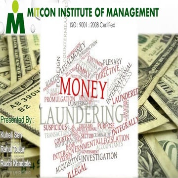Money laundering