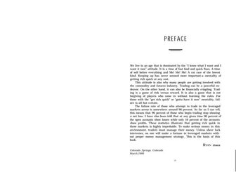 Money management. Ryan Jones