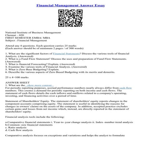 Money Management Essay