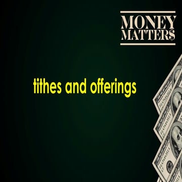 Money matters 2 new