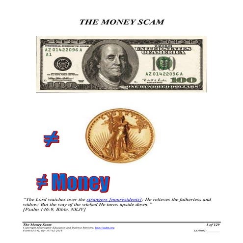 The Money Scam, Form #05.041