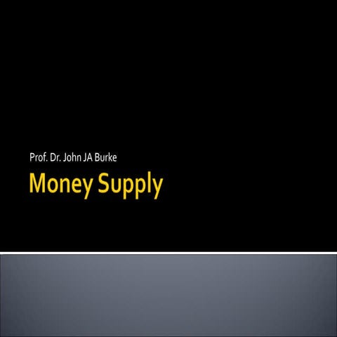 Money supply