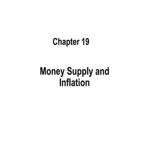 Money Supply & Inflation topic to unn.ppt