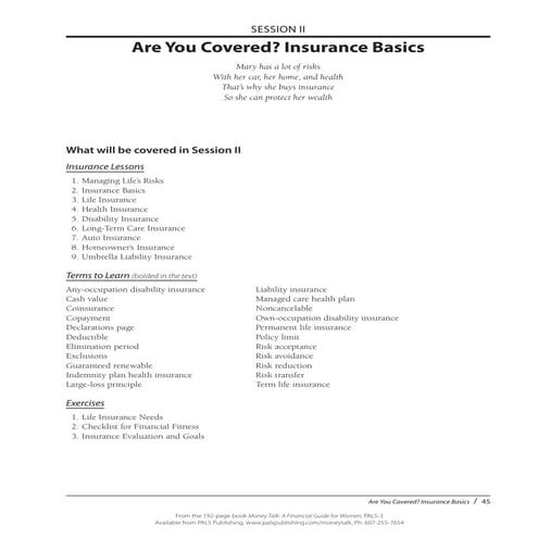 Money Talk Book- Chapter 2