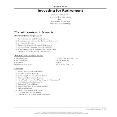 Money Talk Book-Chapter 4