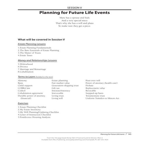 Money Talk Book-Chapter 5