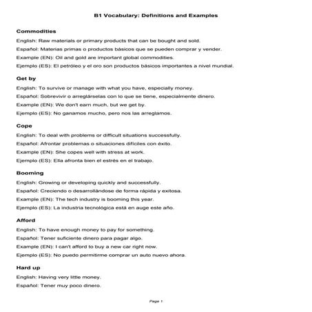 Money_Vocabulary_B1 Documento para redacccion estudiantil y cientifica