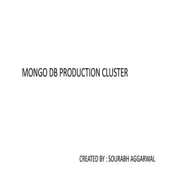 Mongo production Sharded cluster