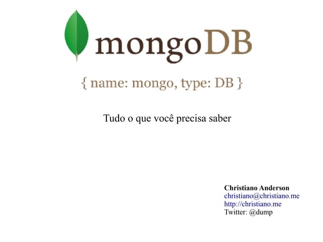 MongoDB - Tudo o que você precisa saber