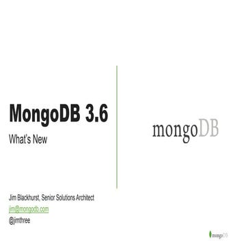 What's new in MongoDB 3.6? | PPT