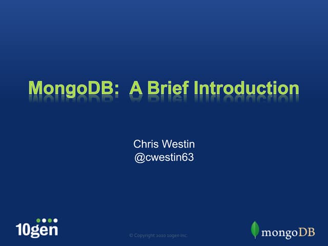 mongodb-brief-intro-february-2012