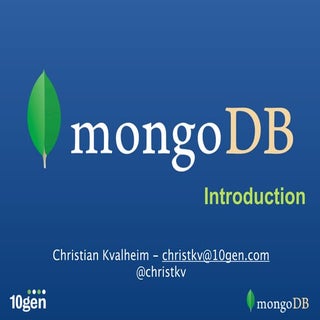 Mongodb intro