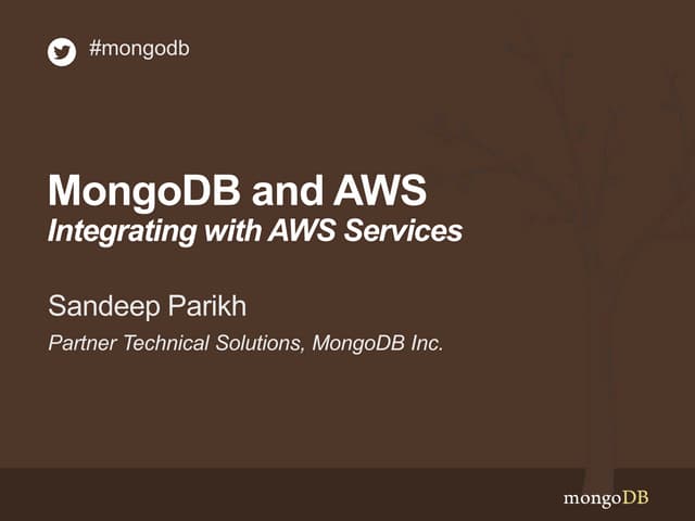 MongoDB and AWS: Integrations