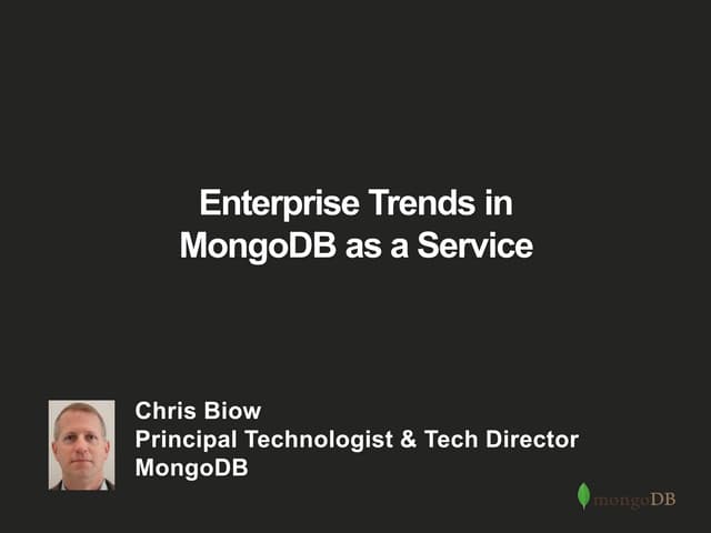 Webinar: Enterprise Trends for Database-as-a-Service