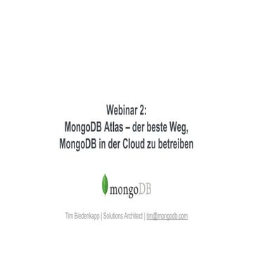 MongoDB Atlas – der beste Weg, MongoDB in der Cloud zu betreiben 2