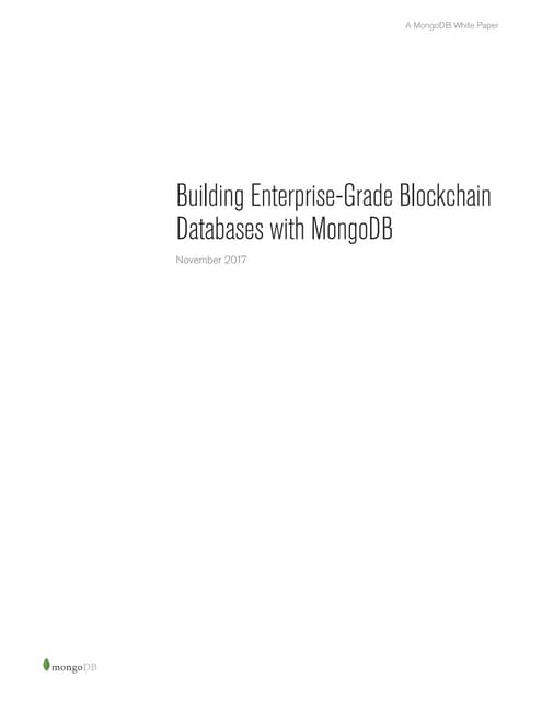 MongoDB Blockchain