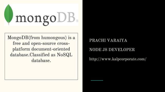 Kalp Corporate MongoDB Tutorials