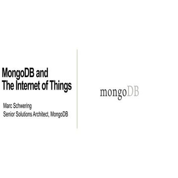 Internet of Things Cologne 2015: MongoDB Technical Presentation