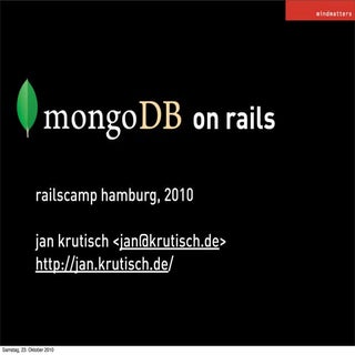 Mongodb railscamphh