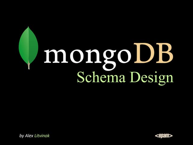 MongoDB Schema Design