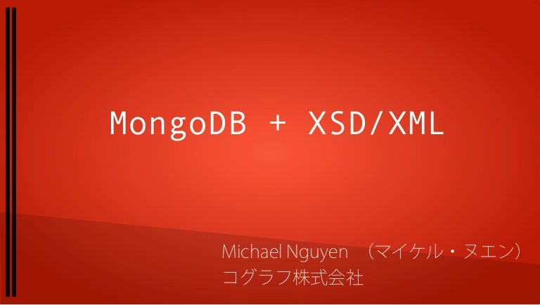 Mongodb Xsd Xml