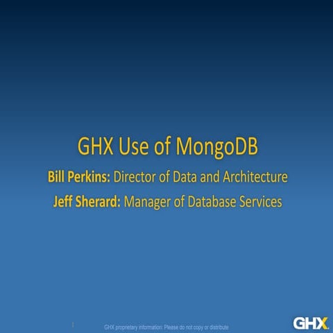 MongoDB in Denver: How Global Healthcare Exchange is Using MongoDB