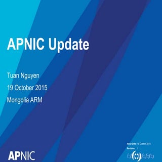 APNIC Update @ ARM, Mongolia