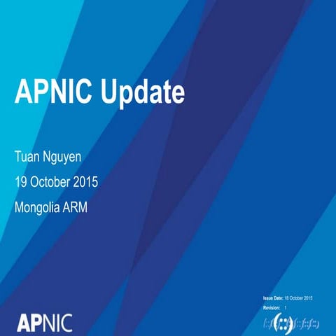 APNIC Update @ ARM, Mongolia