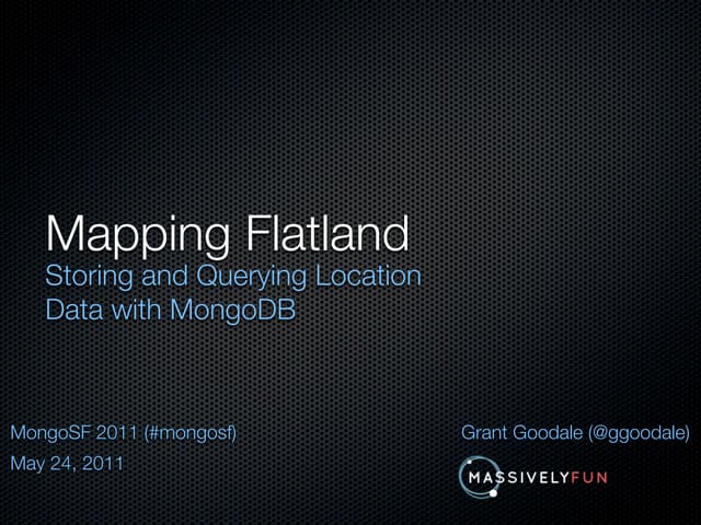 Geospatial Indexing and Querying with MongoDB