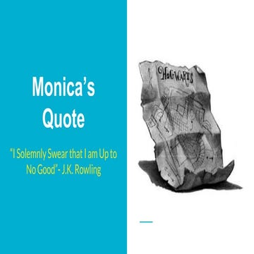 Monica’s quote