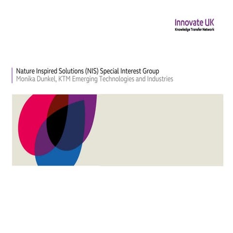 Nature Inspired Solutions - Monika Dunkel, KTN