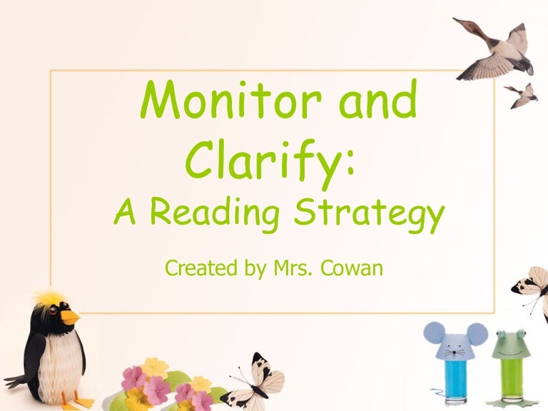 Monitor And Clarify