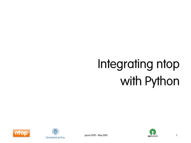 Monitoraggio del Traffico di Rete Usando Python ed ntop