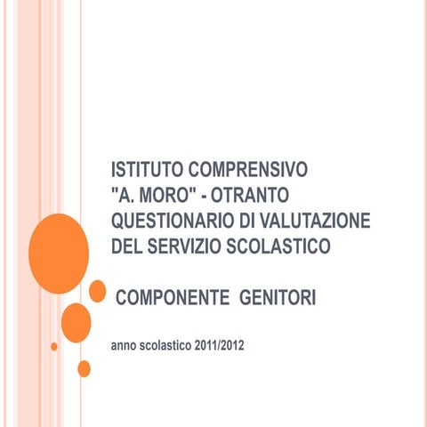 Monitoraggio Genitori