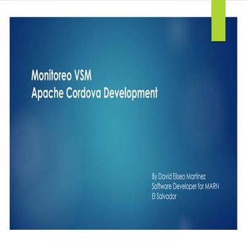 Monitoreo VSM - Apache Cordova Development