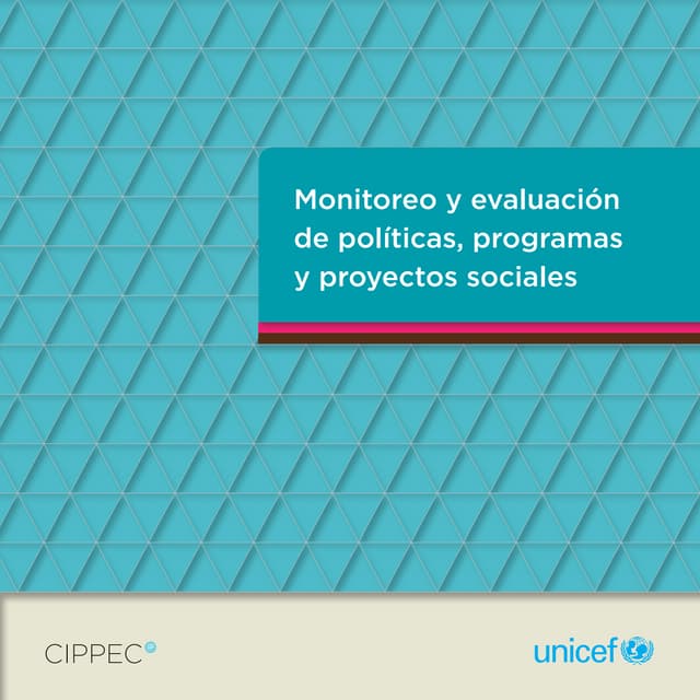 Monitoreo y evaluación de políticas programas y proyectos 2012