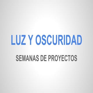Monitor hall proyectos luz oscuridad
