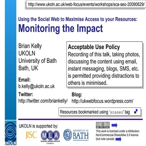 Monitoring the Impact of Your Strategies