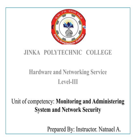 Fresh Look at Monitoring Administering System Network Security Pptx